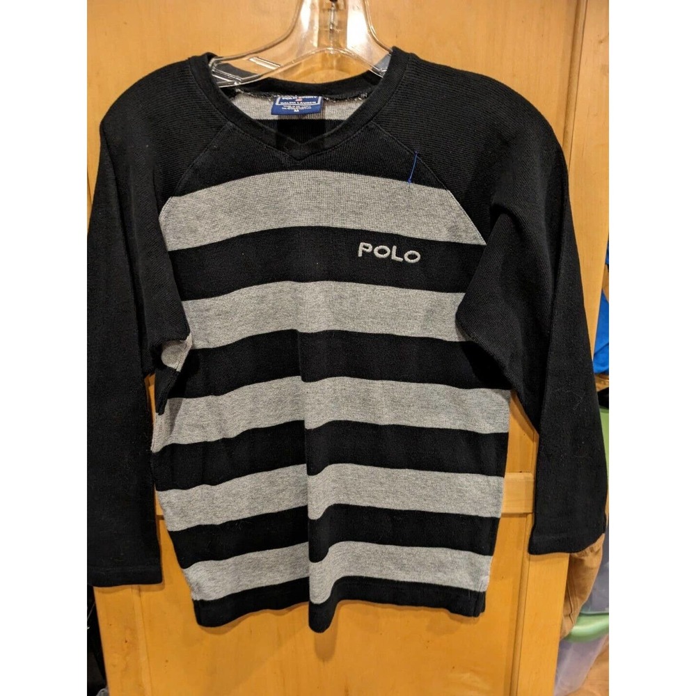 Polo Sport Ralph‎ Lauren Sweatshirt Medium Striped Vintage See Description